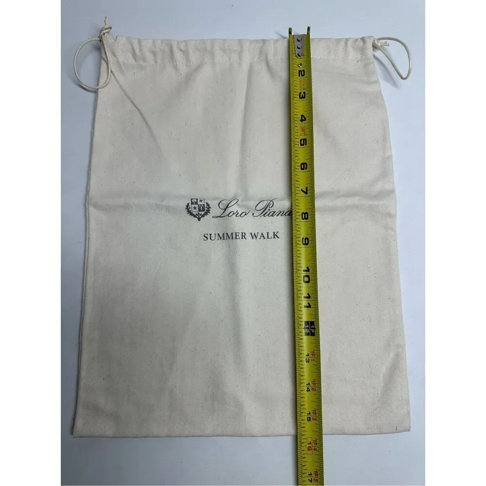 LORO PIANA Open Walk  Drawstring Dust Bag Made in Italy 15x12